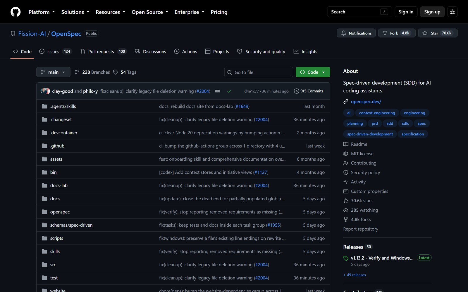 OpenSpec 仓库首页