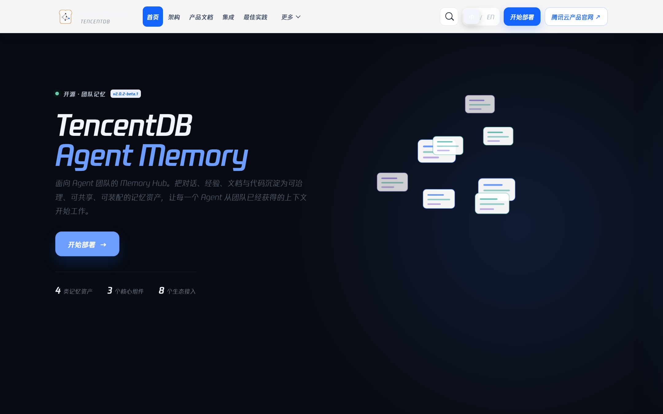 TencentDB Agent Memory 官方文档站