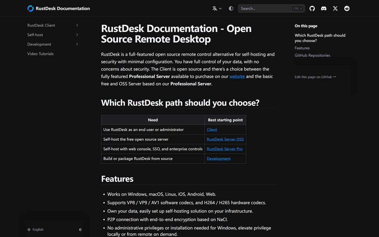 RustDesk 官网