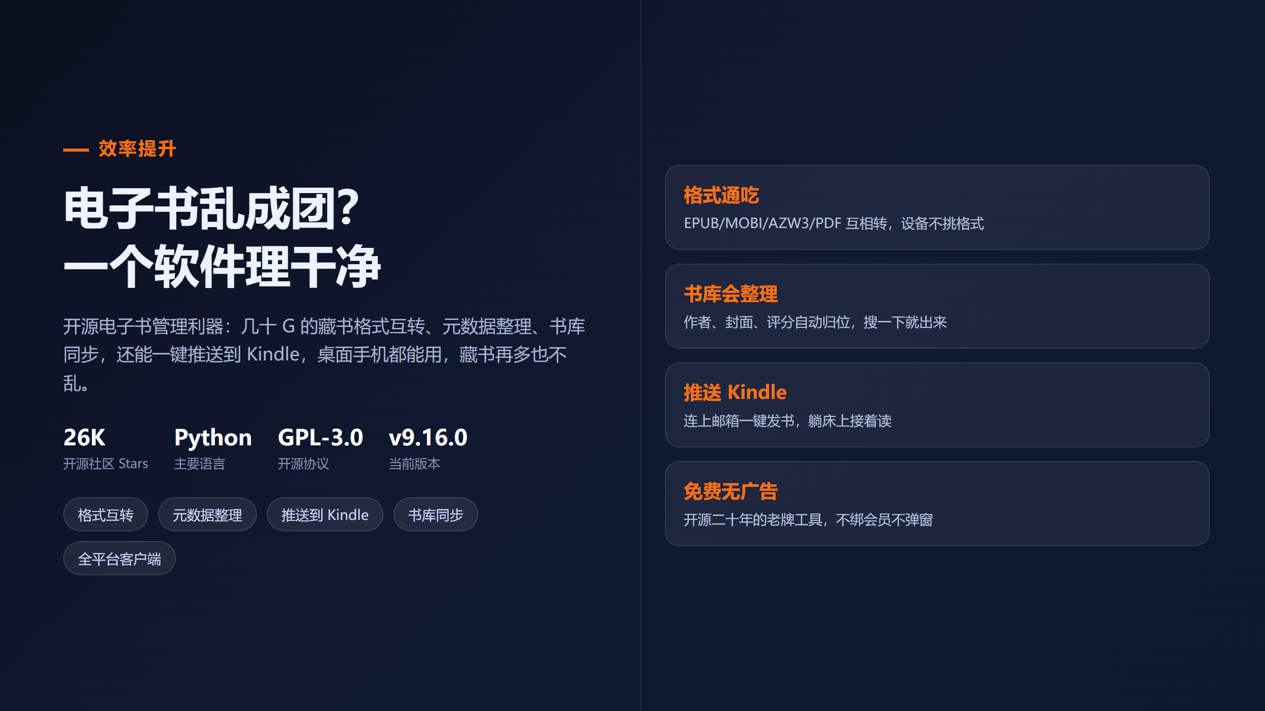 Calibre：电子书太多乱成一团，用它一次收拾干净